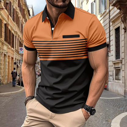 Casual Striped Shirt With Chest Pocket Men Clothing Men DealSniper.net