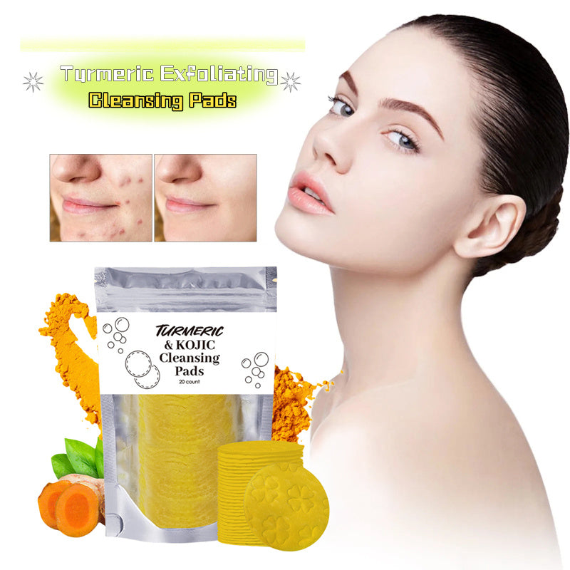 Turmeric Exfoliating Cleansing Pads Compressed Facial Beauty dealsniper-net