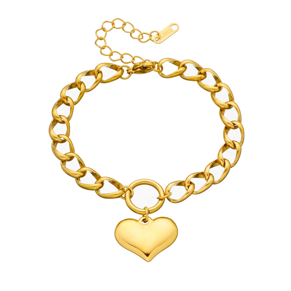 Stainless Steel Fashion Personality Simple Punk Retro Hip-hop Jewelry dealsniper-net