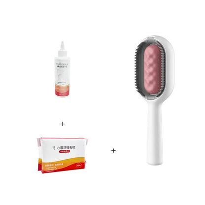 Pet Grooming Brush Dematting Dog Comb Cat Brush Pets Gym From House Pink long hair 200ML set