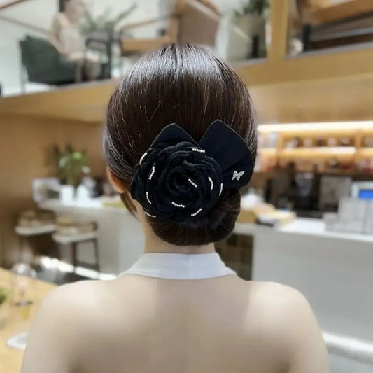 Large Flower Fabric Soft Wire Hair Iron Women DealSniper.net