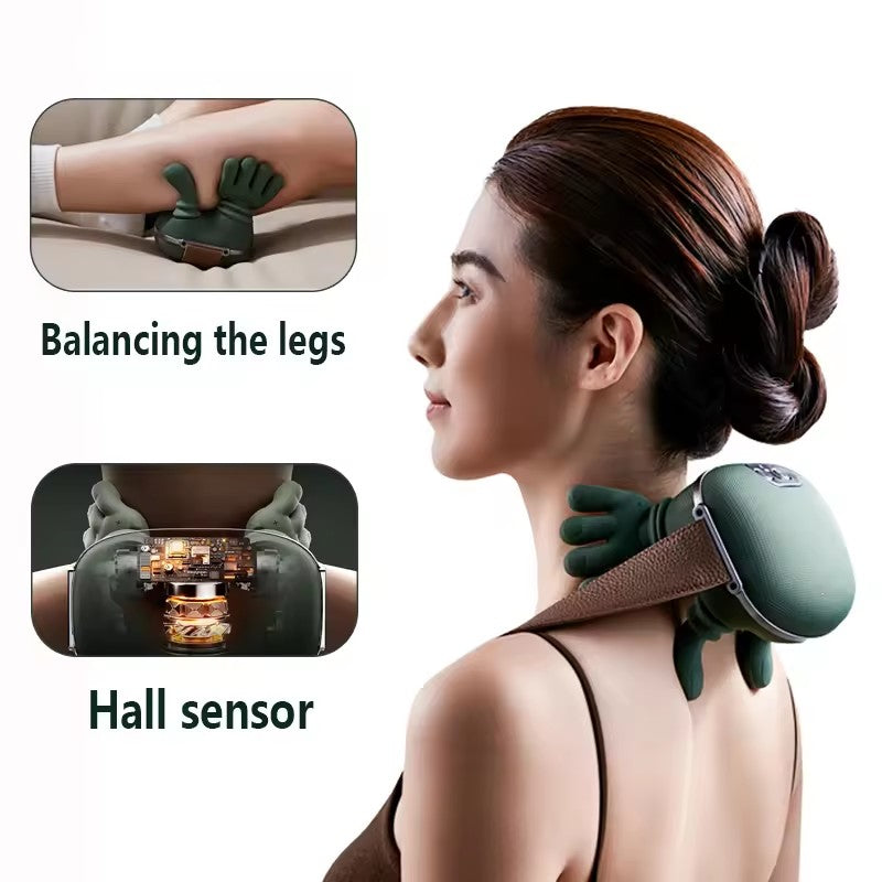 Electric Neck And Shoulder Muscle Massager Relax Pain Relief Health Gym From House