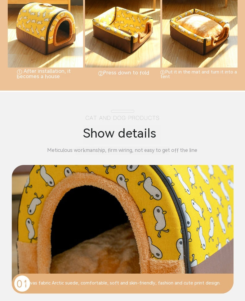 Large Dog House Type Pets Can Be Dismantled And Washed Pets DealSniper.net