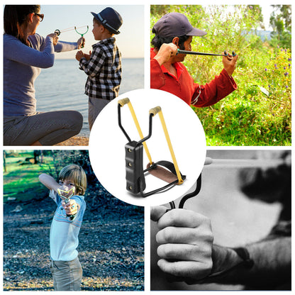 Compact Folding Slingshot Wrist Rocket Catapult For Hunting Outdoor Sport Games Outdoor DealSniper.net
