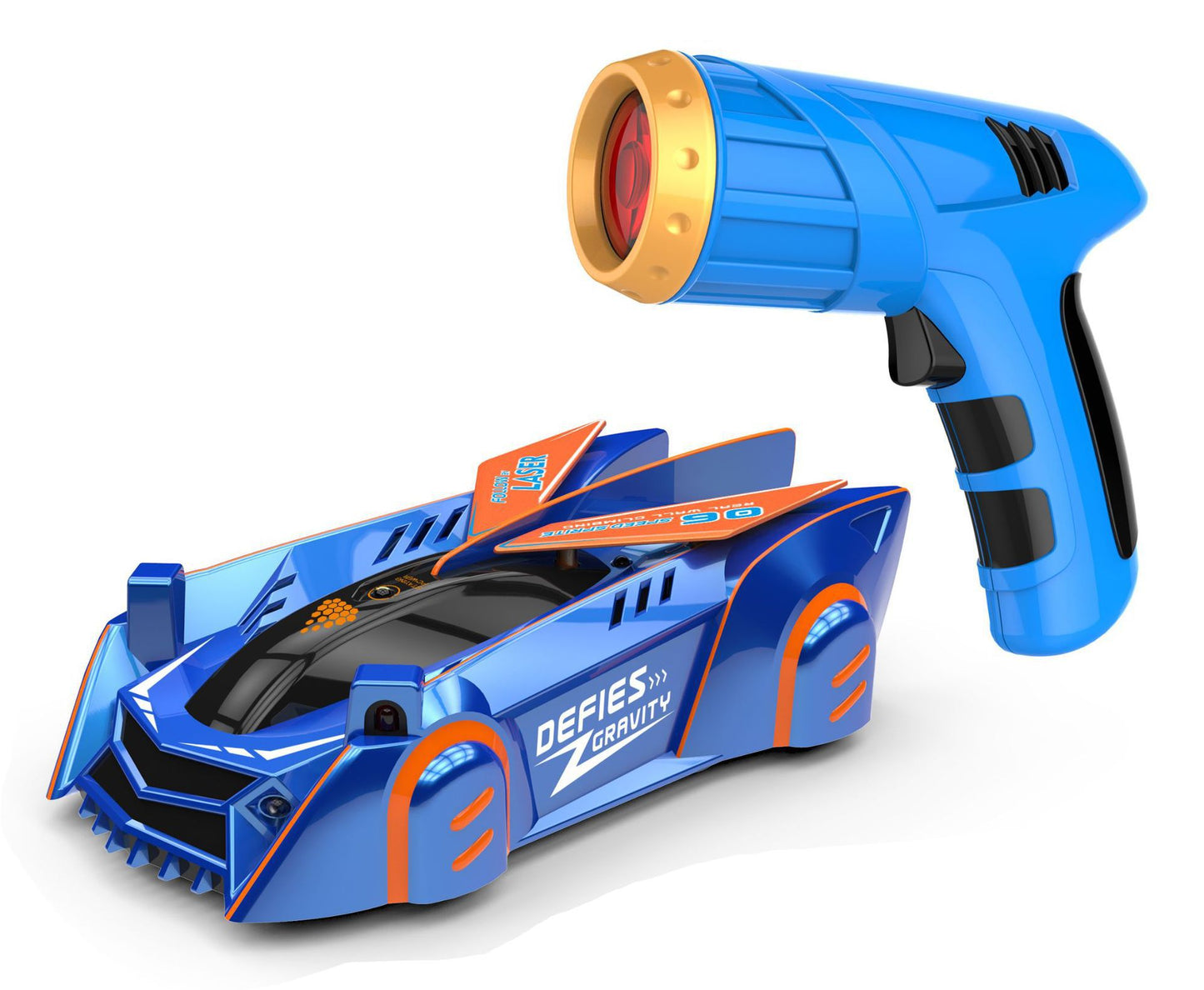 Infrared Light Chasing Wall Climbing Car Remote Control Laser Kids dealsniper-net Blue USB