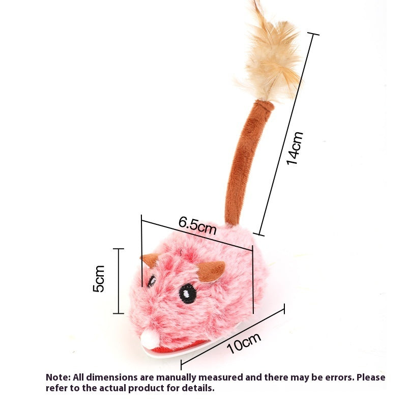 Cat Toys Self-Hi Relieving Stuffy Electric Toy Pet Pets DealSniper.net Pink Plush Type C Charging