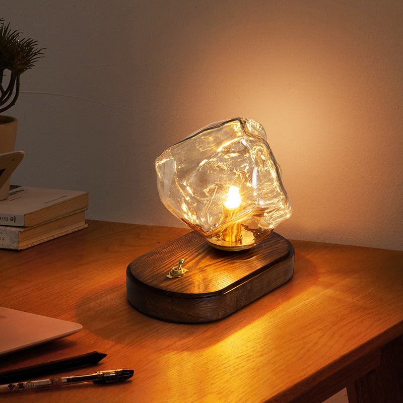 Ice Table Lamp Bedside Decoration Small Night Light Home Decor Gym From House