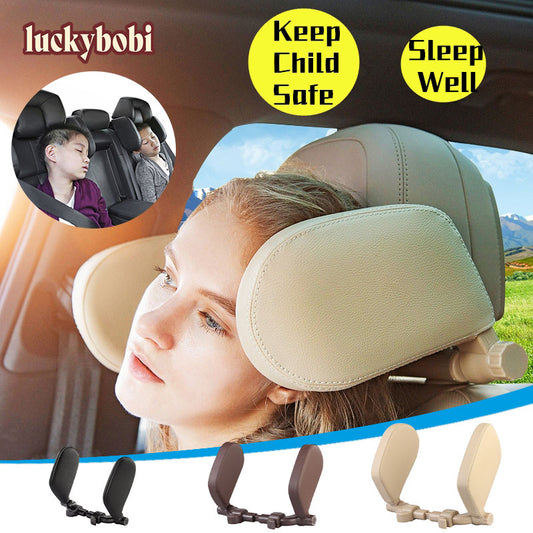 Car Seat Headrest Pillow Travel Rest Neck Pillow Support Solution For Kids Vehicle dealsniper-net