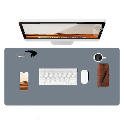 Leather Oversized Computer Office Keyboard Desk Mouse Pad Electronics DealSniper.net 60X35cm Blue
