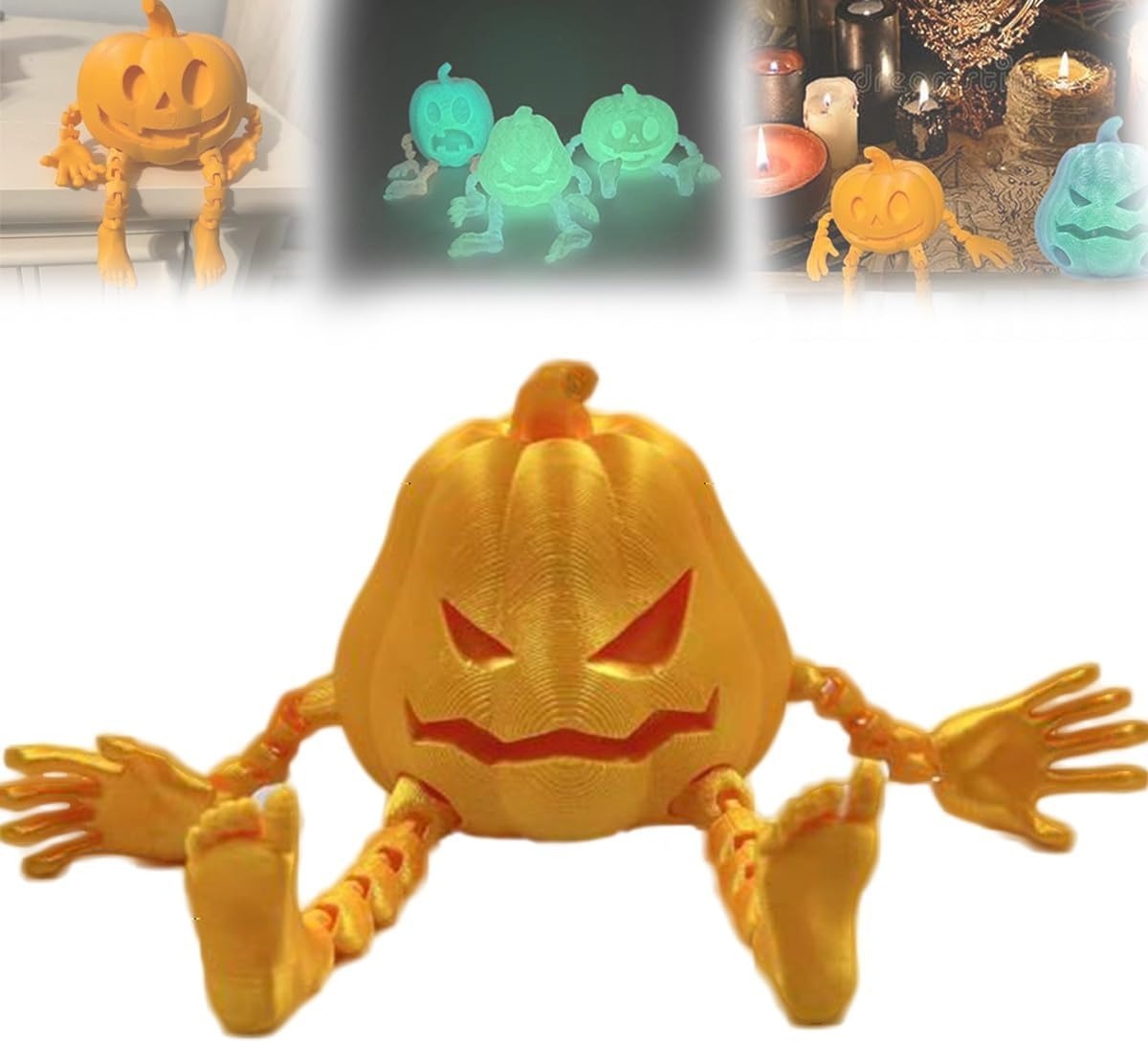 Halloween 3D Printing Pumpkin Decorations Ornaments Holidays DealSniper.net