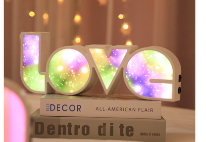 Valentines Day Decor LED LOVE Light Valentines Day Gift For Girlfriend