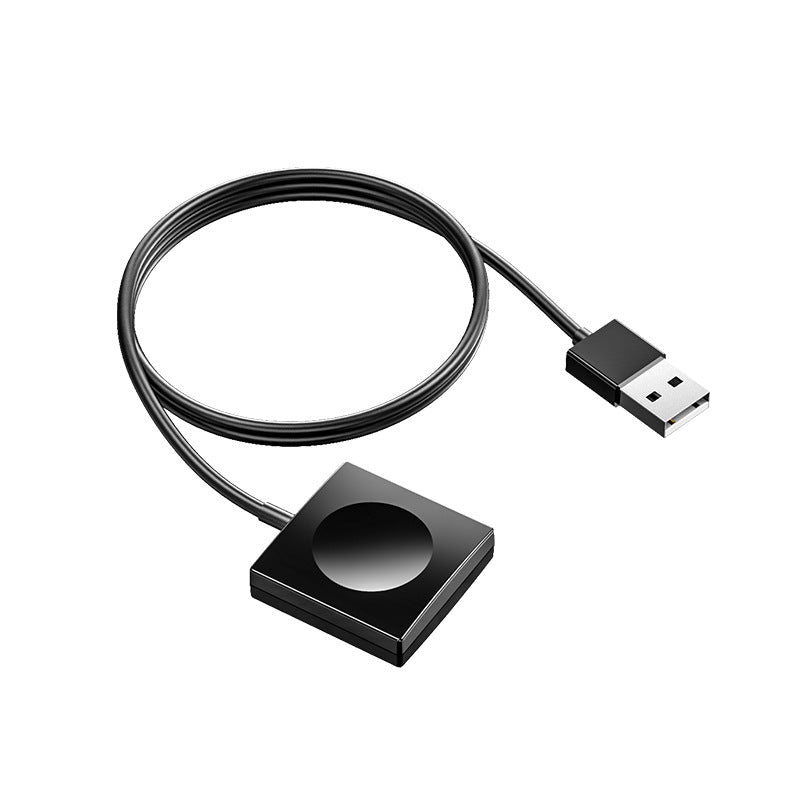 Portable Wireless Charger For Apple Watch Charging Dock House DealSniper.net Square black