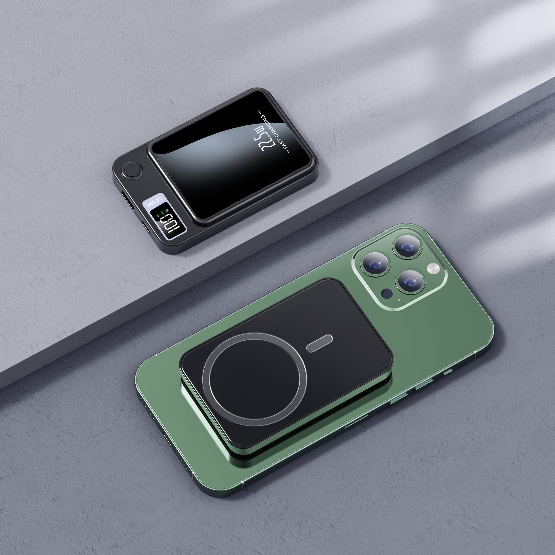 Wireless Power Bank Super Fast Charge Mobile Power Electronics DealSniper.net Black 10000 MA