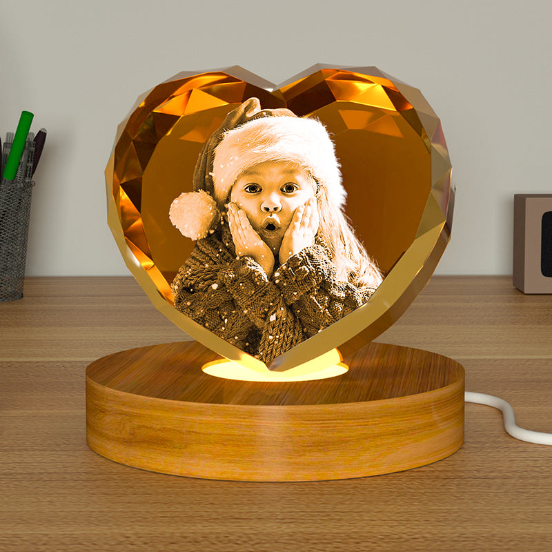 LED Light Base For 3D Crystal Photo Wood Lighted Display Home Decor DealSniper.net 1 Color Wood Light Base