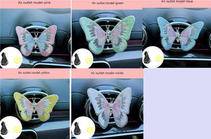 Moving Embroidery Butterfly Center Console Air Outlet
