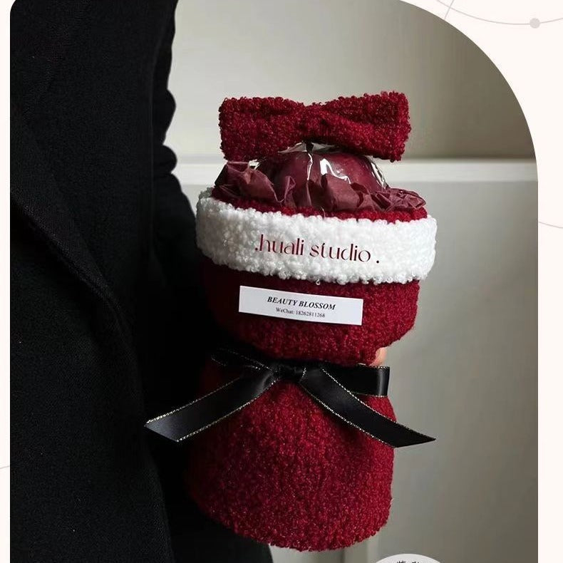 Christmas Gift Christmas Eve Single Bow Christmas Eve Fruit Bouquet Holidays dealsniper-net