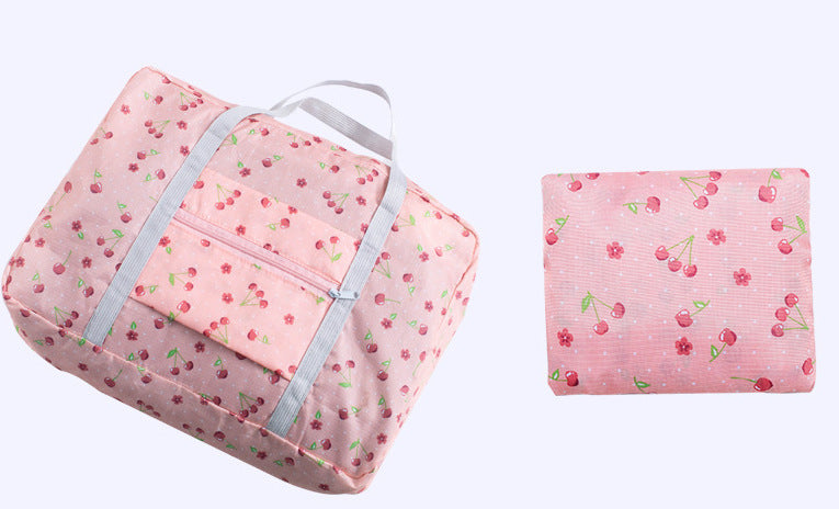 Foldable Travel Duffel Bag Tote Carry On Luggage Bag For Women Travel dealsniper-net Cherry