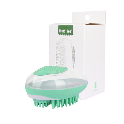 Dog Cat Bath Brush 2-in-1 Pet SPA Massage Comb Soft Silicone Pets Pets dealsniper-net Green