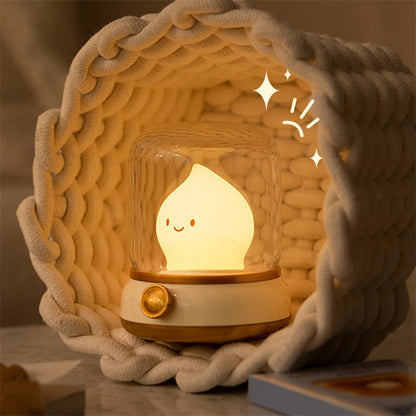 Retro Small Night Lamp Bedroom Mini Desktop LED Cute Night Lamp House dealsniper-net