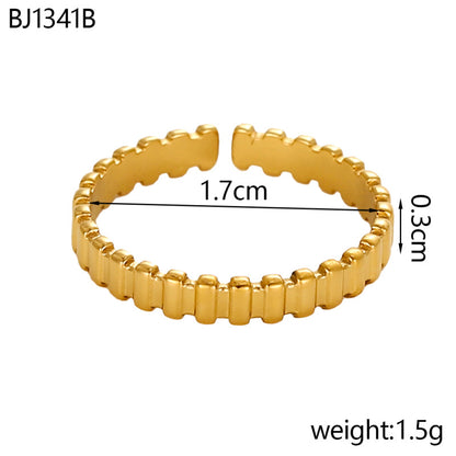 Fashion Trendy Open Titanium Steel Ring For Women Jewelry Gym From House BJ1341B