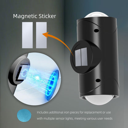 4PCS Color-sensing Motion Night Lights, Wall Lights Cabinet Lights Outdoor Gym From House