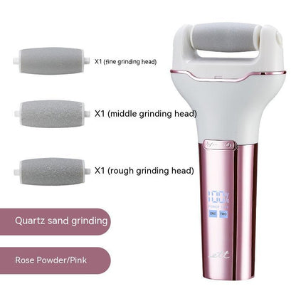Electric Foot Grinder Digital Display Waterproof Electric Beauty Gym From House Rose Pink Suit USb