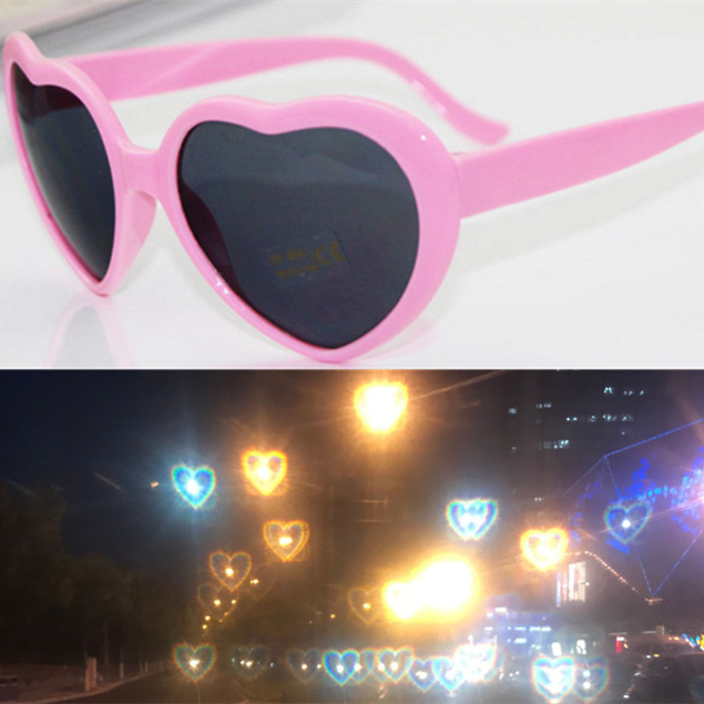 Night Lights Change Love Special Effects Glasses Sunglasses Deals DealSniper.net Pink