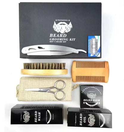 Men's Beard Grooming Kit Beard Roller Cleaning Disinfectant Men dealsniper-net
