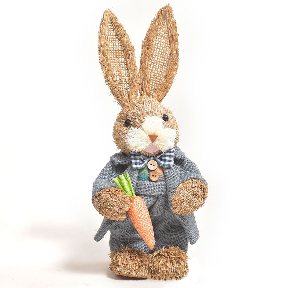 Simulation Papyrus Easter Rabbit Decoration Garden dealsniper-net 21