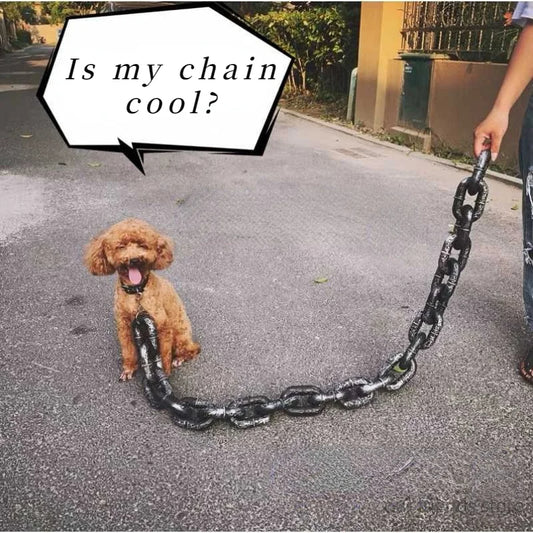 Simulation Iron Chain Props Halloween Haunted House Pets DealSniper.net