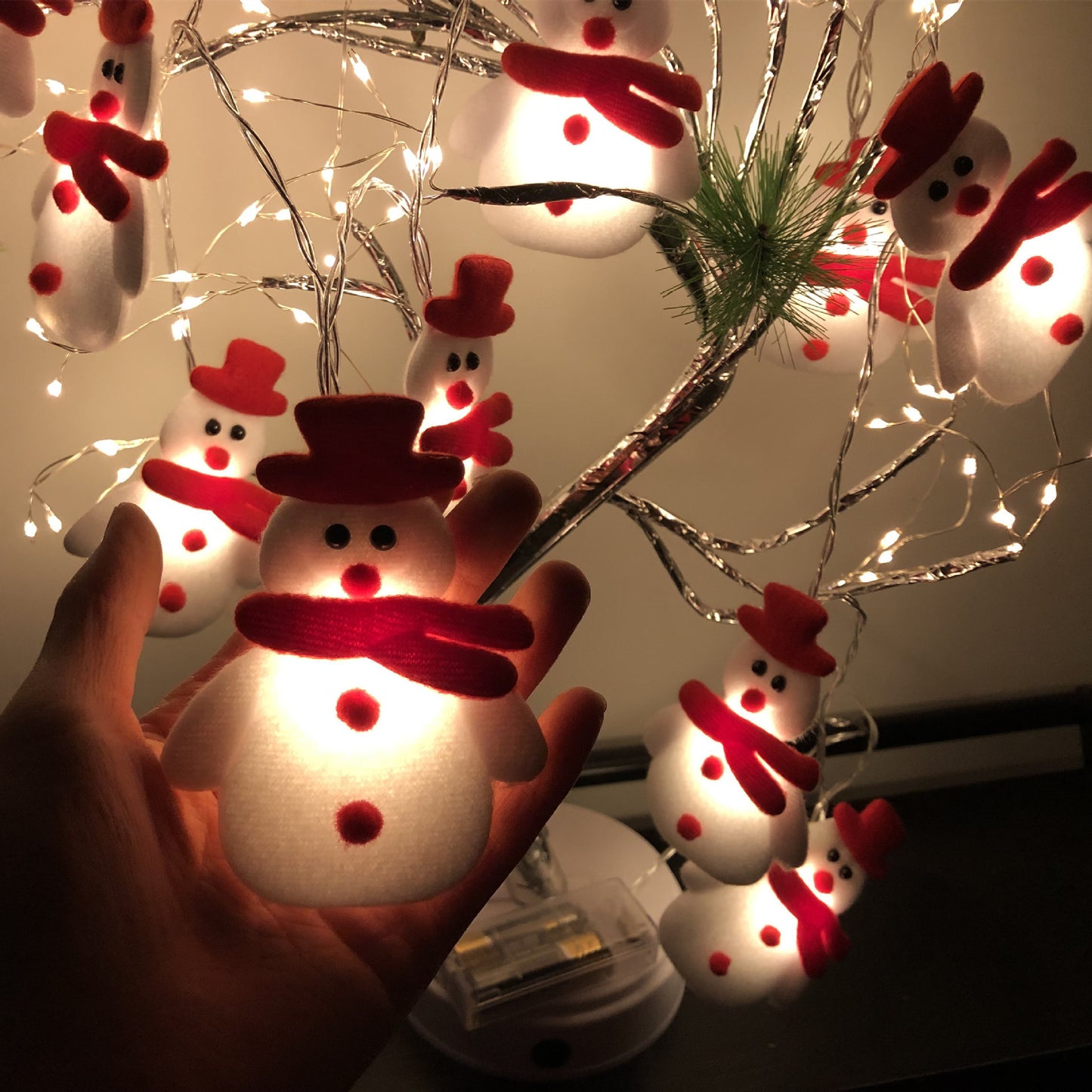 Christmas Decoration Snowman LED String Lights Garland Holidays DealSniper.net