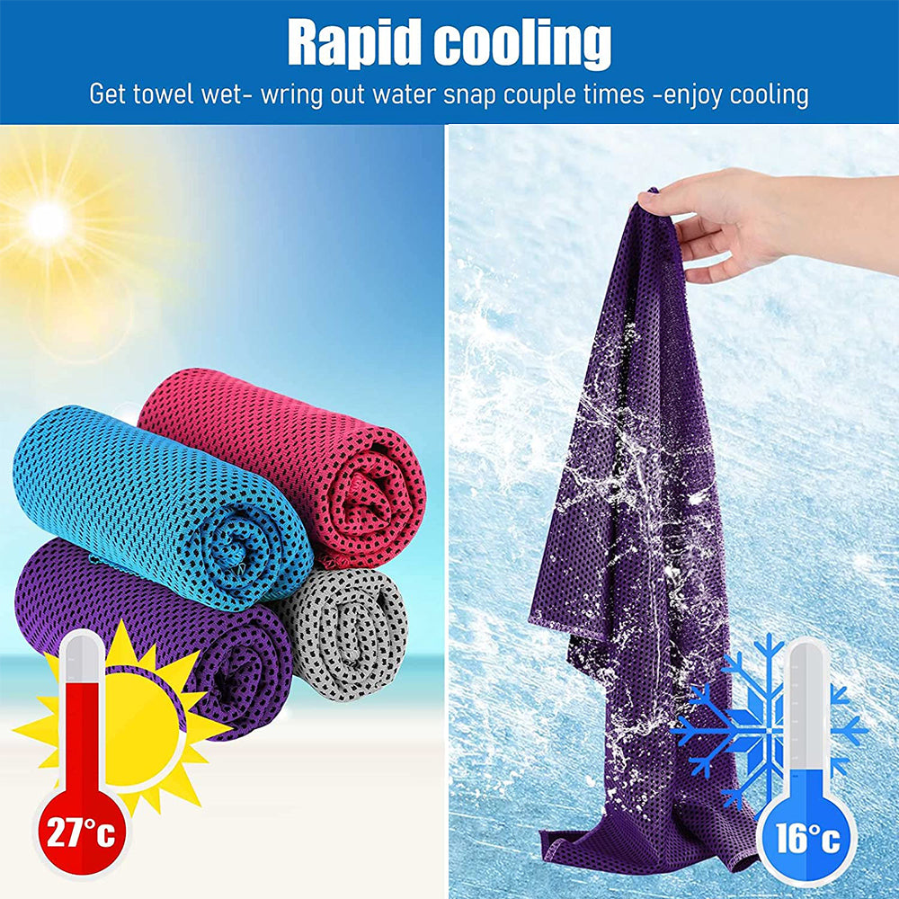 Sports Towel Physical Cooling Microfiber Instant Cool Ice Sports Gym From House