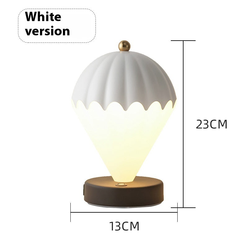 Hot Air Balloon Light Bedroom Bedside Decoration Table Lamp Home Decor DealSniper.net With Charger White