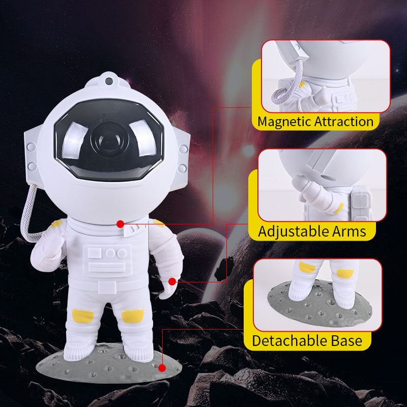 Galaxy Star Projector Starry Sky Night Light Astronaut Lamp Home Decor dealsniper-net