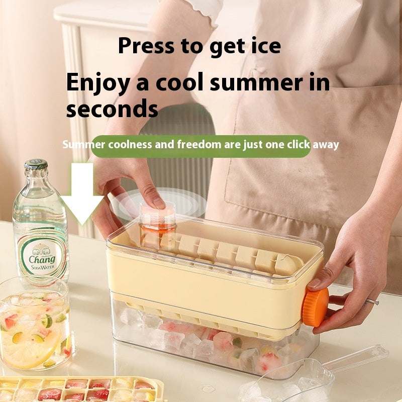 Single Layer Flip Ice Cube Mold Press Food Grade Ice Maker