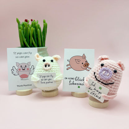 New Cute Positive Energy Pickle Doll Knitting Kids DealSniper.net
