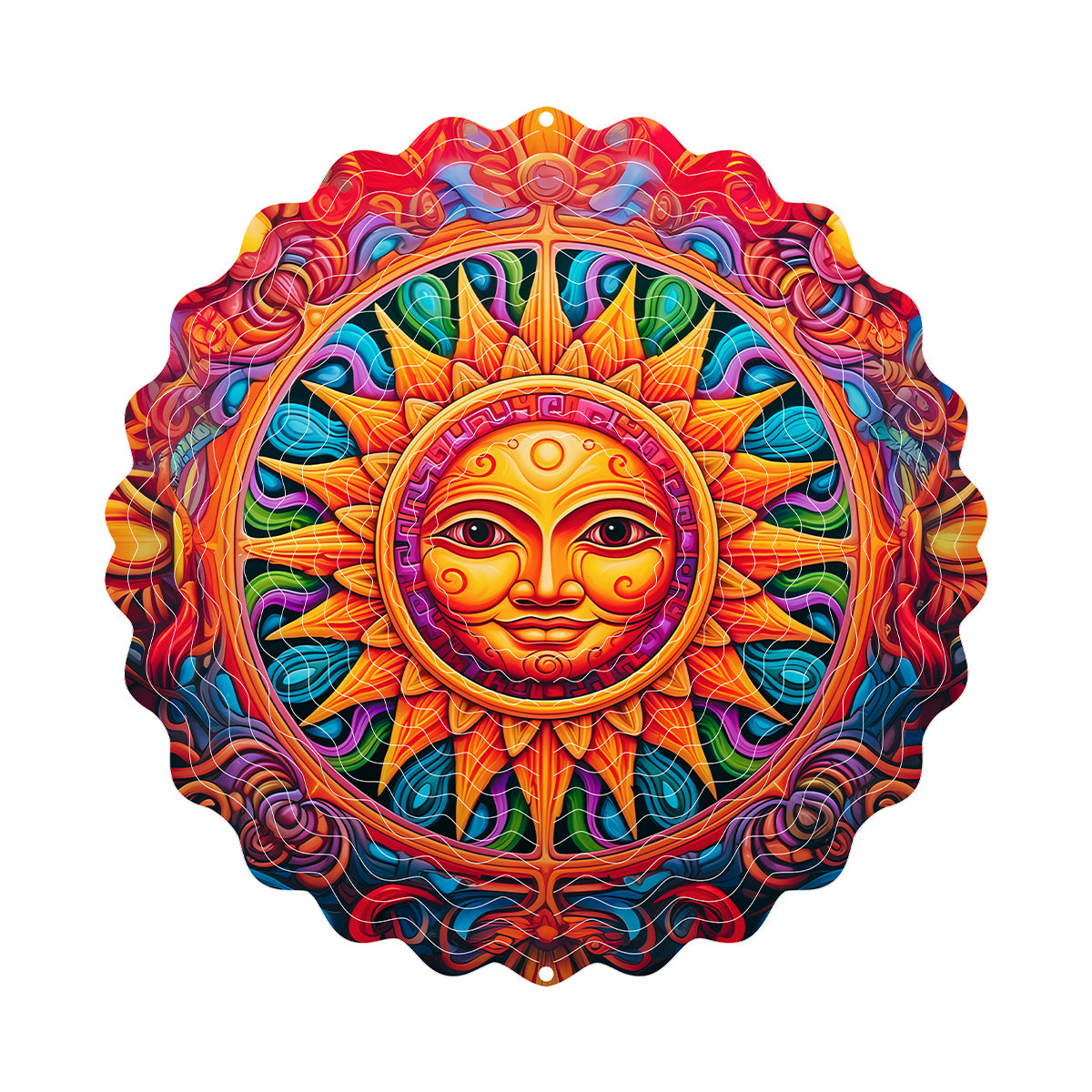 3D Rotating Wind Spinner Colorful Rotating Wind Chime House DealSniper.net FL403264 25cm