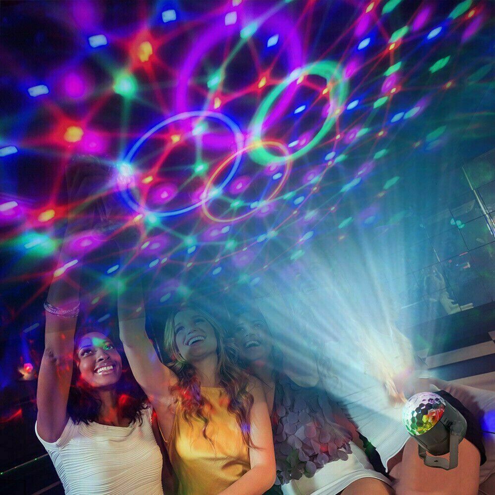 Disco Party Lights Strobe LED DJ Ball Sound Lamp Decoration