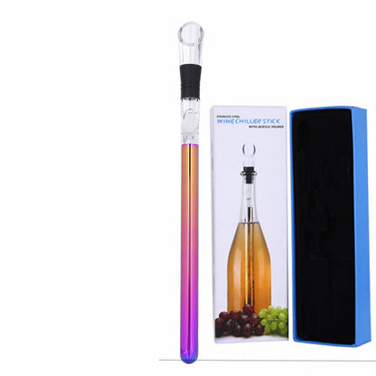 Wine Bottle Cooler Stick Stainless Steel Wine Chilling House dealsniper-net Colourful Box packaging