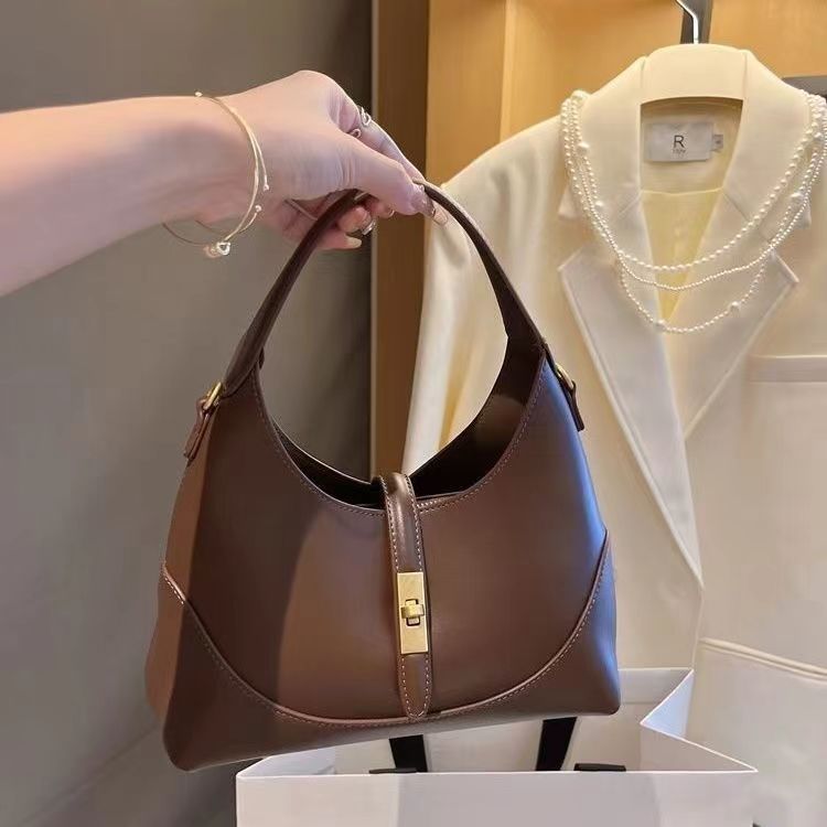 All-match Commute Hand Shoulder Messenger Bag Women DealSniper.net Dark Brown 24×10×13