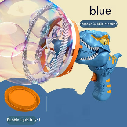 Fan Dinosaur Bubble Machine Bubble Blowing Toy Children's Kids dealsniper-net Blue Without bubble water