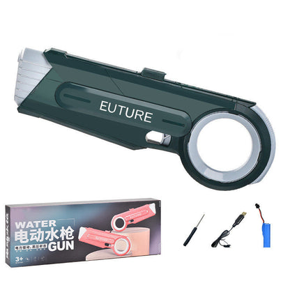 Fashion Personality Fizzing Water Gun Toy Kids DealSniper.net Color box dark green USB