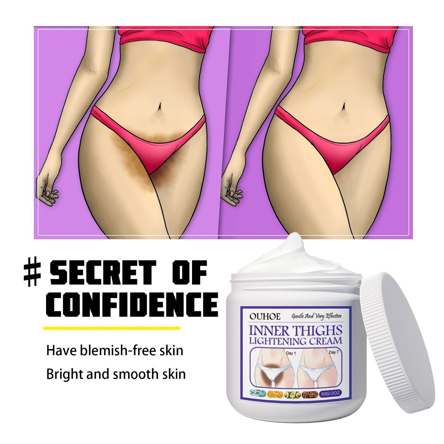 OUHOE Inner Thigh Skin Perfecting Cream Lightens