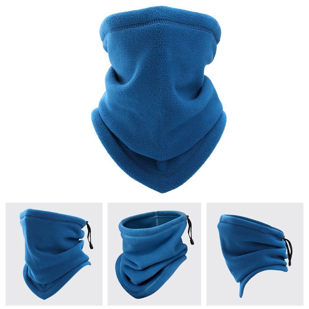 Winter Windproof Scarves Fleece Tube Scarf Mask Soft Half Face Cover SKi Snowboard Neck Warmer Gaiter Fashion Women Men Winter Fleece Face Mask Scarf Balaclava Neck Warmer Men DealSniper.net Blue