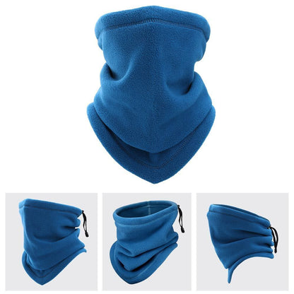 Winter Windproof Scarves Fleece Tube Scarf Mask Soft Half Face Cover SKi Snowboard Neck Warmer Gaiter Fashion Women Men Winter Fleece Face Mask Scarf Balaclava Neck Warmer Men dealsniper-net Blue