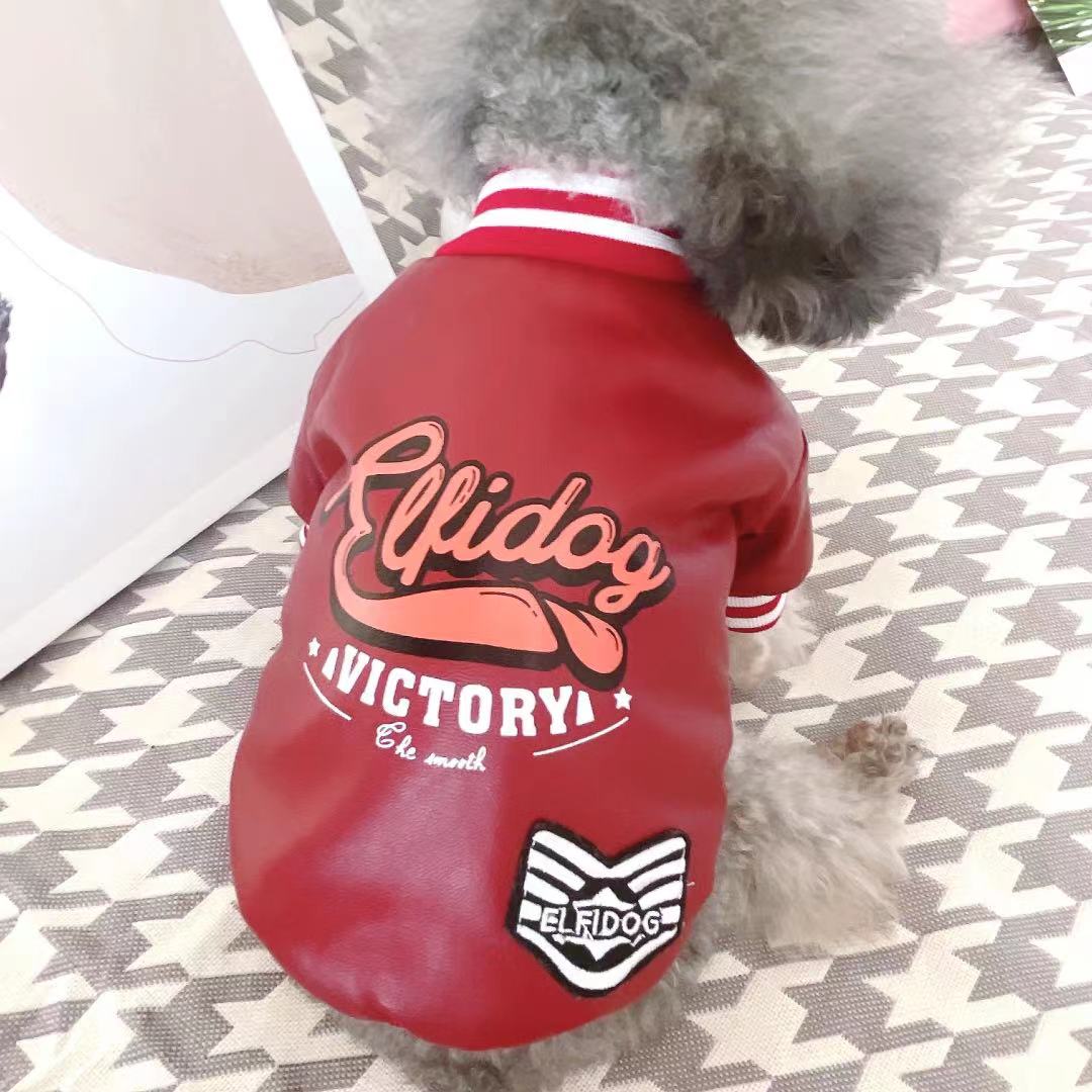 Dog Clothes, Leather Clothes, Small Dogs, Cotton-padded Pets Pets DealSniper.net