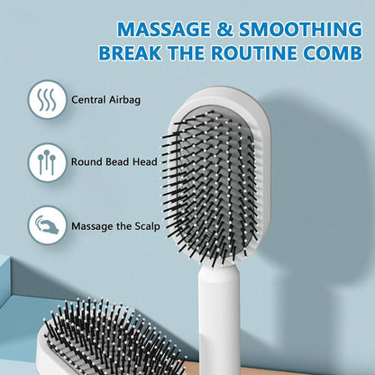 Women Fashion 3D Hair Growth Comb Hairbrush Self-Cleaning Hair Brush Self Cleaning Hair Brush For Women Massage Scalp Promote Blood Circulation Anti Hair Loss Women dealsniper-net