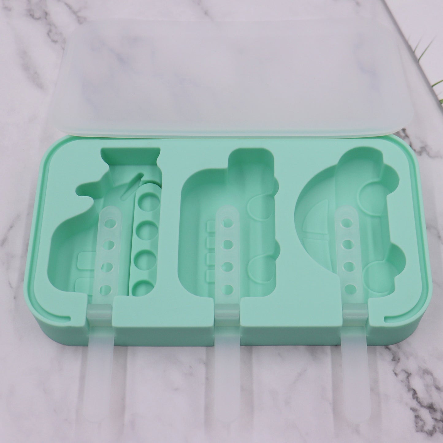 Fashion Creative Silicone Ice Cream Mold Kitchen dealsniper-net Vehicle green