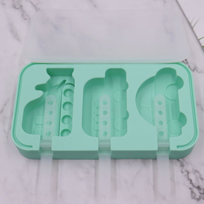 Fashion Creative Silicone Ice Cream Mold Kitchen DealSniper.net Vehicle green