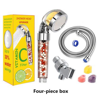 Bathroom Aroma Shower Head Vitamin C Lemon Scent Anion Shower Head Ai Recorder Gym From House Four piece box